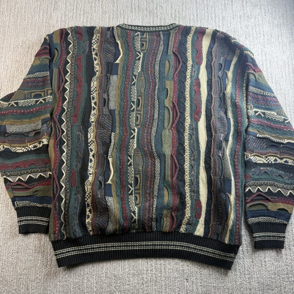 Vintage Croft & Barrow Knit Sweater Size XLT Coogi Style - Picture 3 of 6